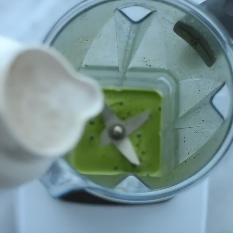 Bước 2 Xay matcha dừa Matcha dừa