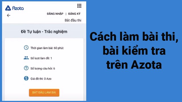 Bài thi, bài kiểm tra trên Azota: Tại Azota, bạn sẽ có cơ hội trải nghiệm những bài thi và bài kiểm tra chất lượng cao, được thiết kế bởi những chuyên gia giáo dục hàng đầu. Mỗi bài kiểm tra đều mang tính thực tiễn và giúp đánh giá chính xác kỹ năng của bạn. Hãy thử ngay và chinh phục mọi kỳ thi với Azota!