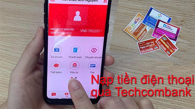 NẠP TIỀN ĐIỆN THOẠI ONLINE QUA TÀI KHOẢN NGÂN HÀNG VIETCOMBANK DỄ DÀNG TRONG VÀI BƯỚC