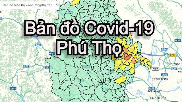 Bản đồ Covid-19 Phú Thọ: \