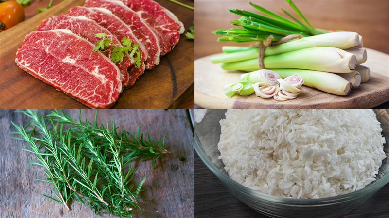 Nguyên liệu chính làm món bò rang muối