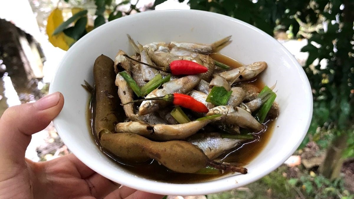 Cá linh kho me