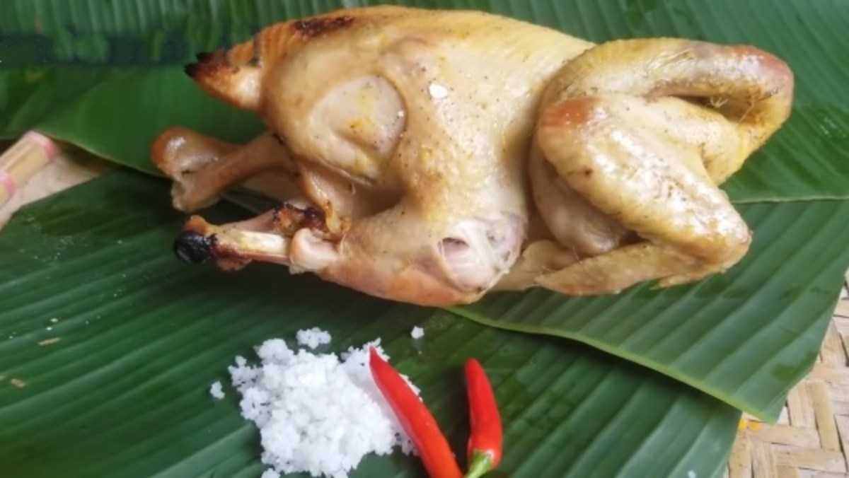 Gà nướng lá mắc mật