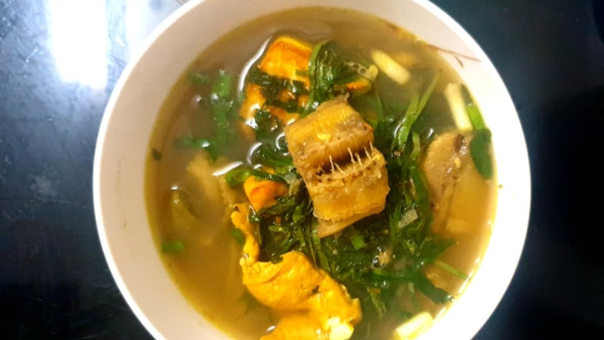 Canh chuối đậu