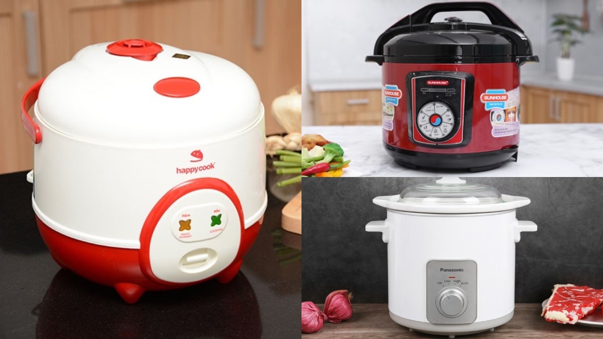 Nấu cháo bằng nồi cơm điện, nồi áp suất hay nồi nấu chậm