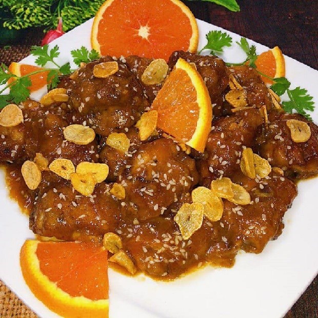 Thịt nóng cam