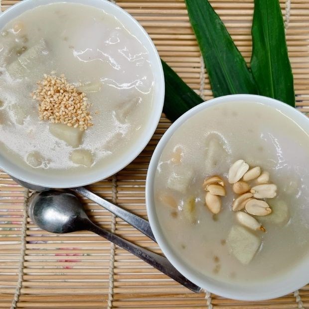 2 cách nấu chè đậu trắng khoai môn thơm dẻo, ngọt bùi cực đơn giản