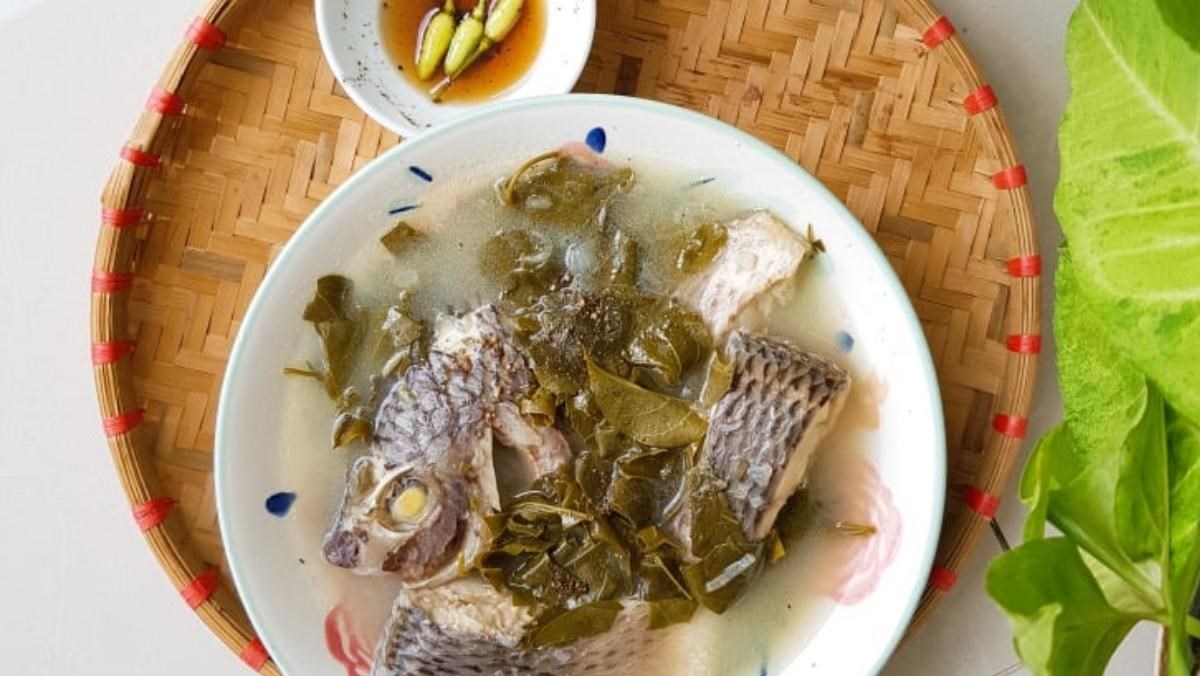 Canh cá rô phi lá giang