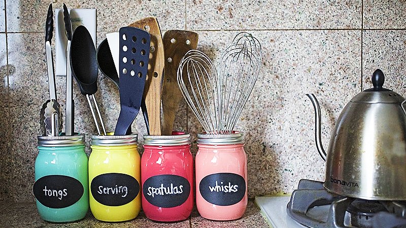 Tận dụng những đồ d&ugrave;ng để trang tr&iacute;