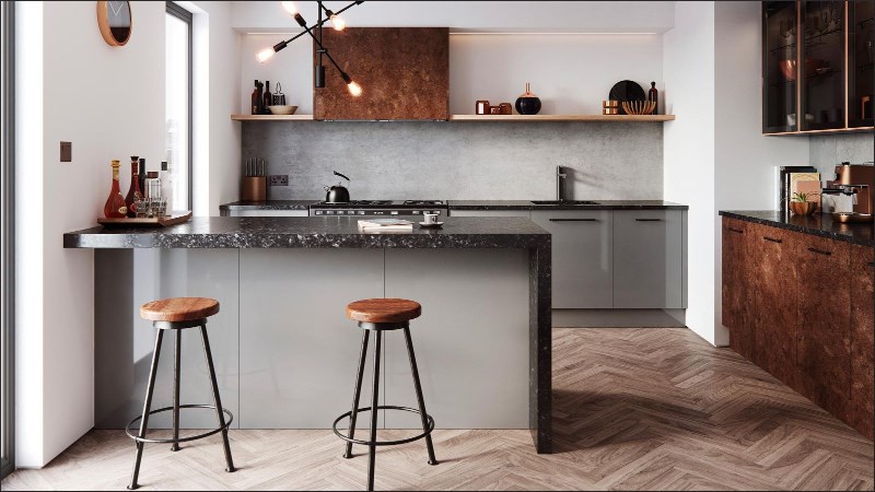 Sử dụng quầy bar t&iacute;ch hợp