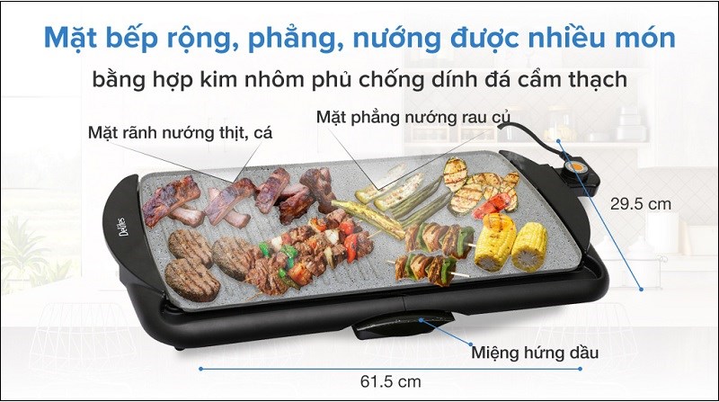 Bếp nướng điện Delites BN03 2000W