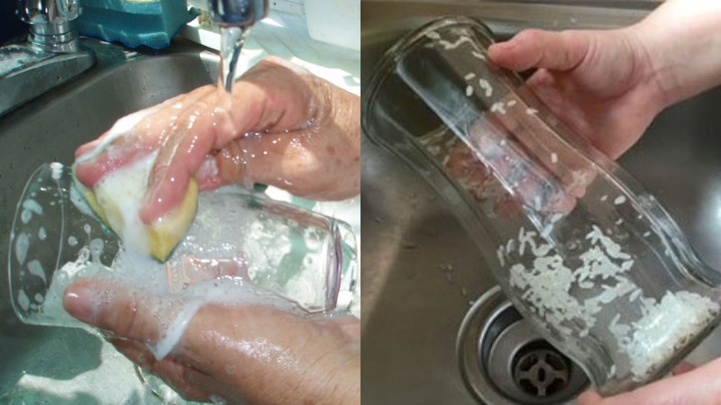 Mẹo rửa đồ thủy tinh sạch bong như mới