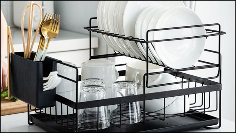 Sử dụng các kệ chén dĩa ly