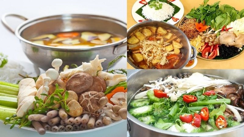 Lẩu nấm chay - lẩu thái chay - lẩu khổ qua chay 