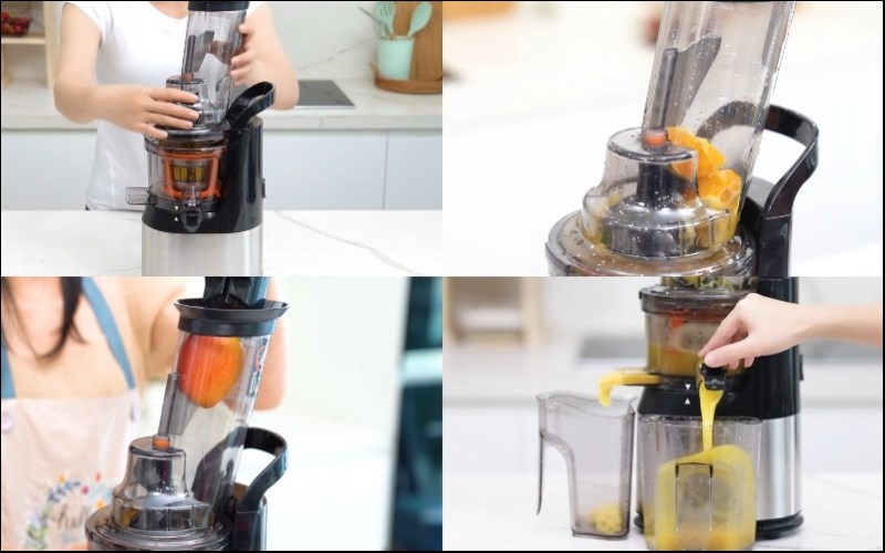 Cách sử dụng máy ép chậm Kalite KL 565 khi ép nước rau củ trái cây