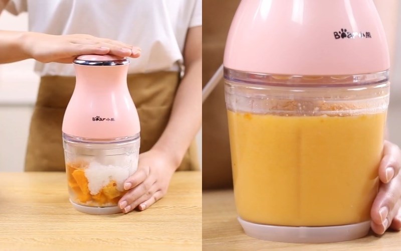 Cách sử dụng máy xay ăn dặm Bear để làm các món ăn dặm