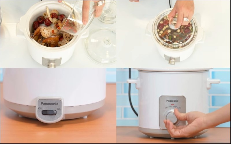 Cách sử dụng nồi nấu chậm Panasonic để hầm gà