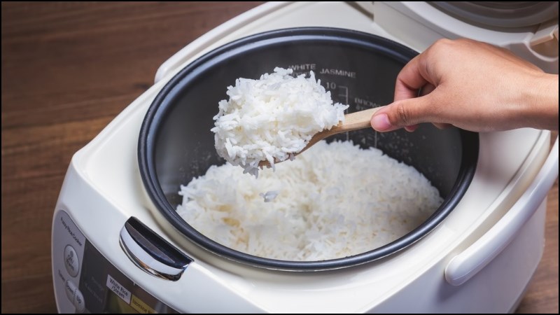 Hấp bằng nồi cơm điện