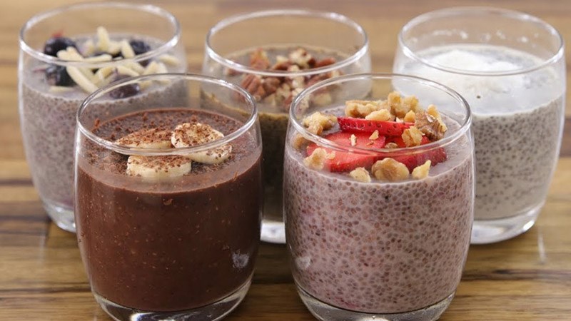 L&agrave;m pudding chia thơm ngon bổ dưỡng