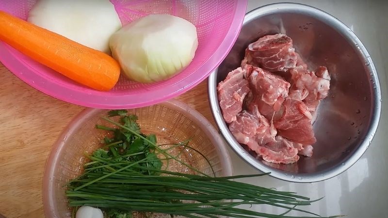 Cách nấu nướng canh xu hào, củ cà rốt với tôm nõn