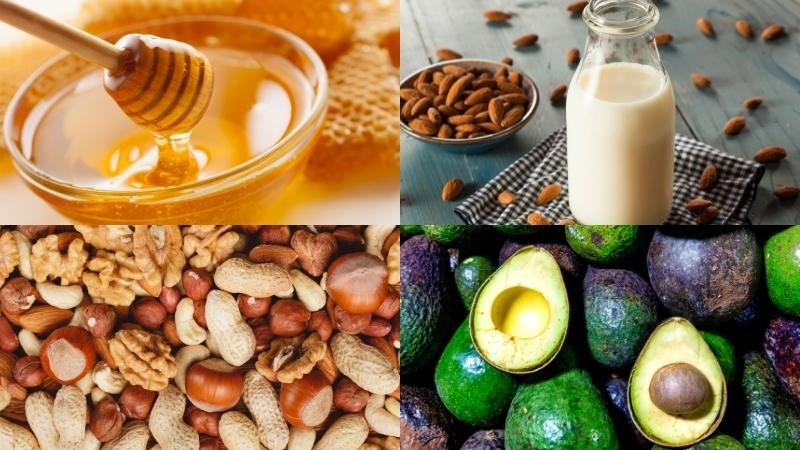 Nguyên liệu làm sinh tố bơ vơi các loại hạt