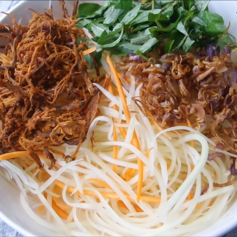 Bước 4 Làm nộm đu đủ Nộm đu đủ bò khô