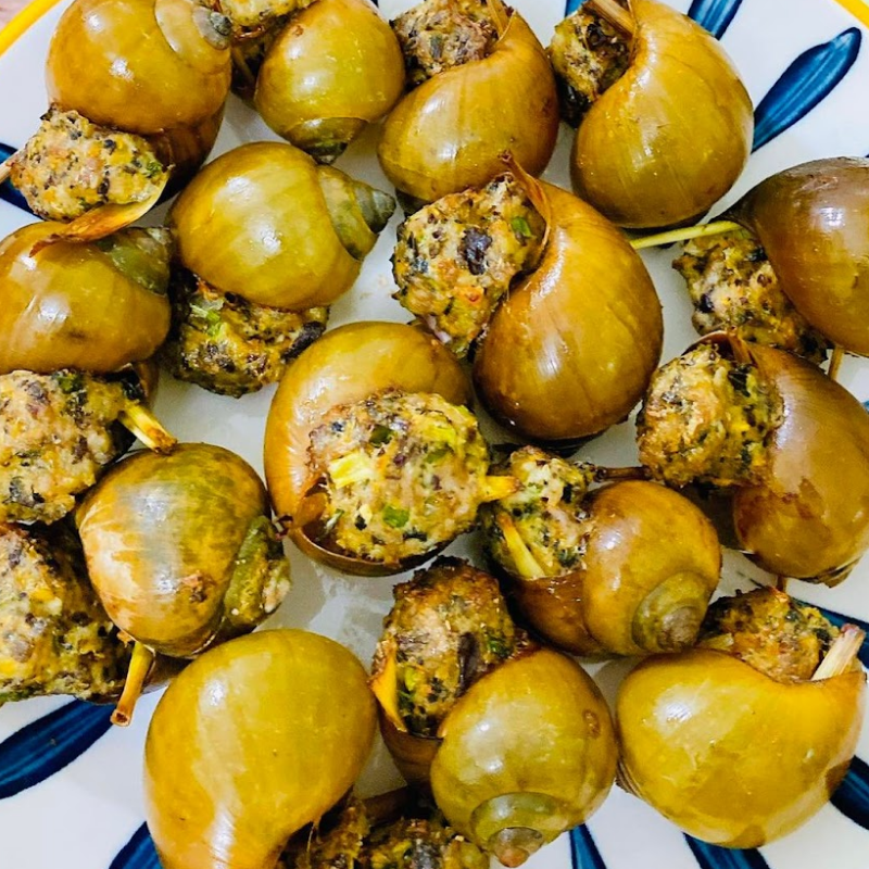 Bước 5 Chiên chả ốc bươu Chả ốc bươu chiên giòn