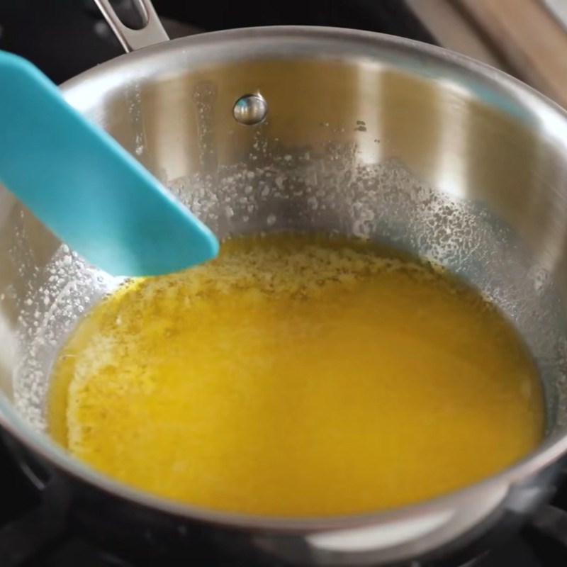 Bước 1 Đun chảy bơ Viên cà ri Nhật (Curry Roux)