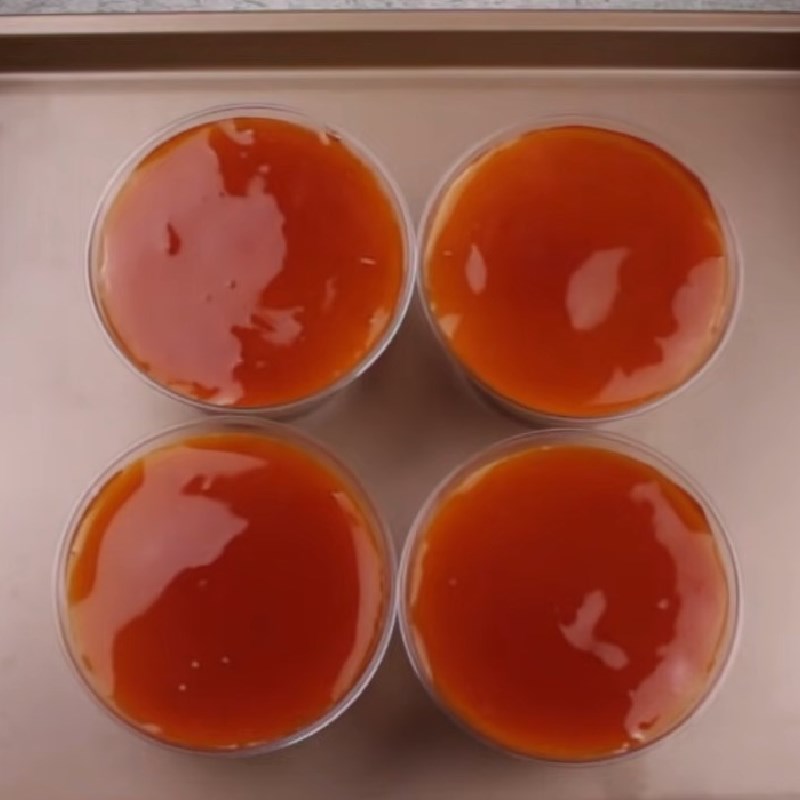 Bước 5 Hoàn thành Thạch flan caramel