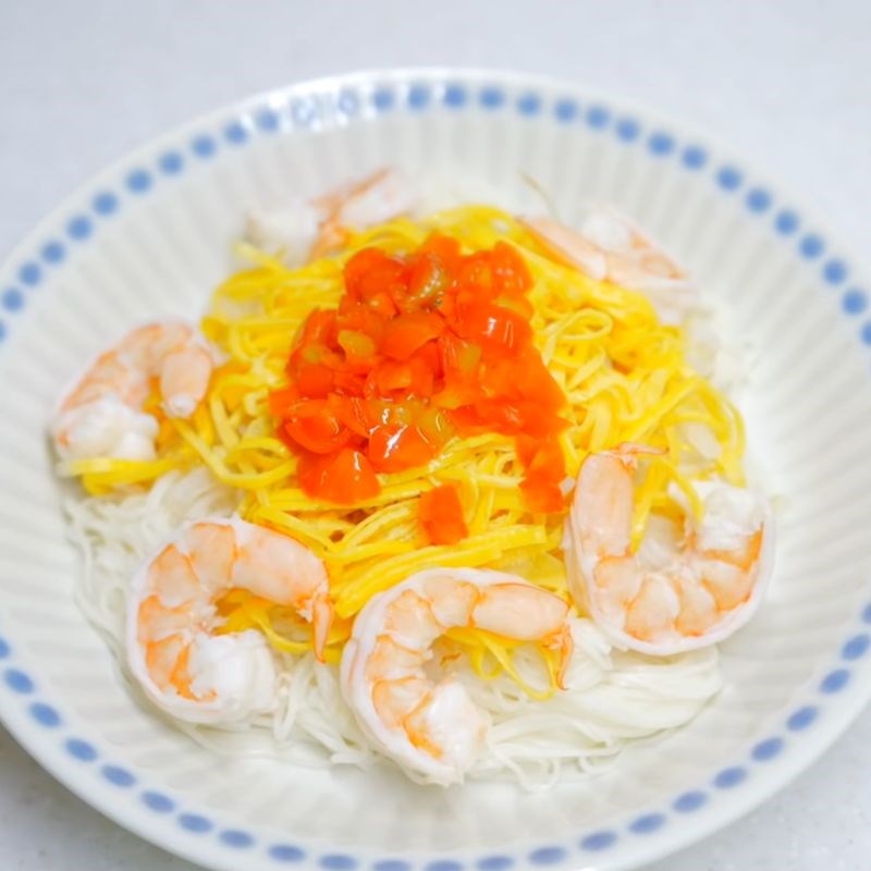 Bước 6 Hoàn thành Mì somen tôm