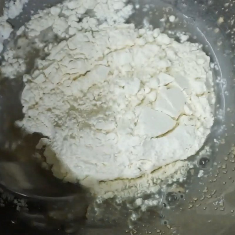 Bước 1 Làm bột cái Bánh mì xoài mật ong