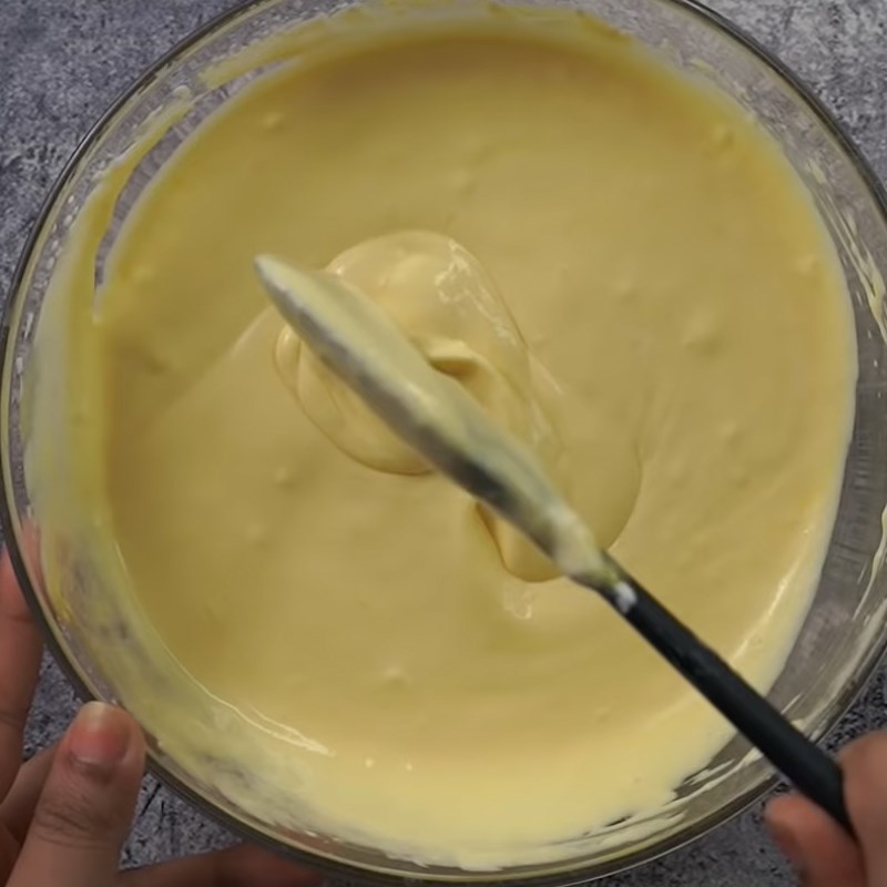 Bước 2 Làm hỗn hợp kem xoài Kem xoài (không dùng sữa đặc)