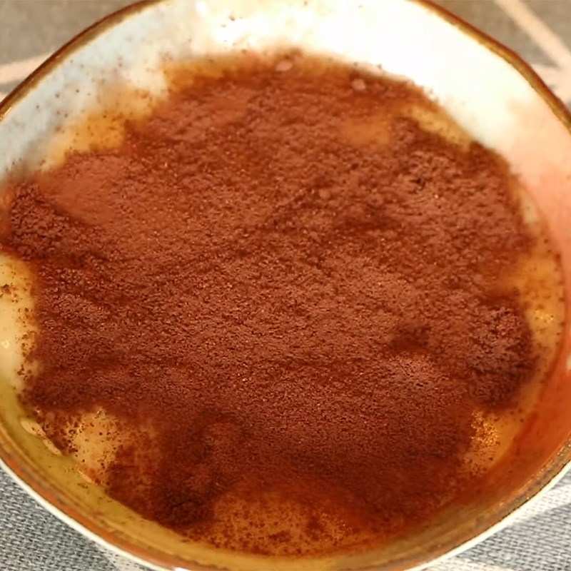 Bước 2 Phủ bột cacao mochi sữa Mochi sữa phủ bột cacao