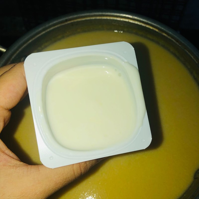 Bước 3 Làm sữa chua chanh dây Sữa chua chanh dây - chanh leo