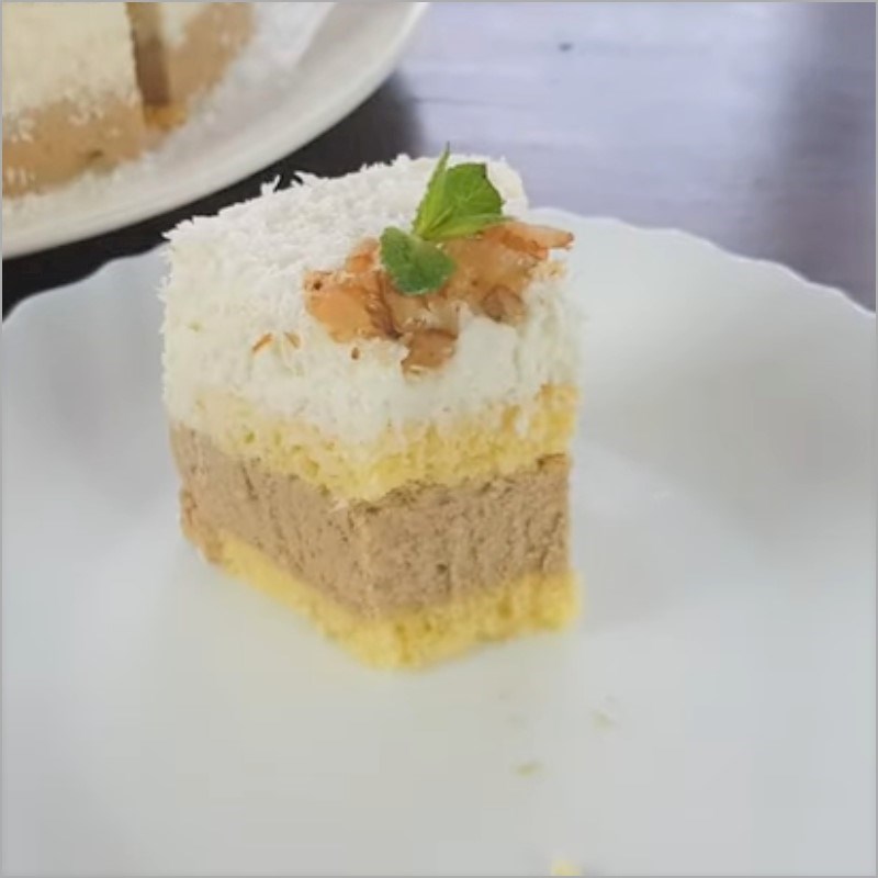 Bước 7 Thành phẩm Mousse dừa cà phê