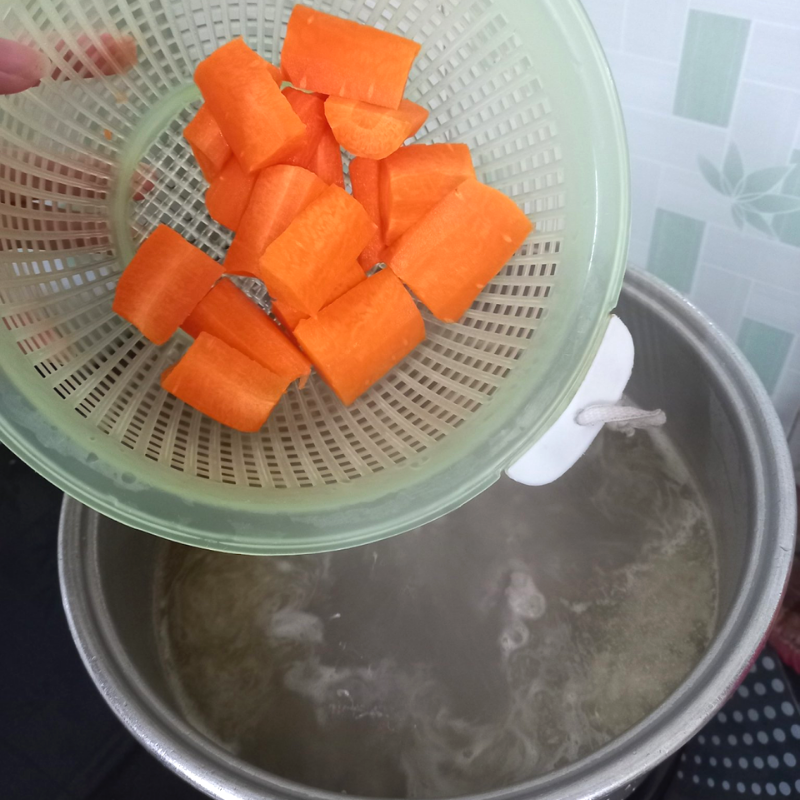 Bước 4 Nấu bánh canh Bánh canh bột lọc xương heo