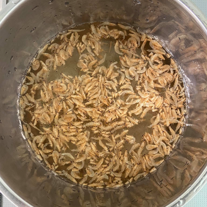 Bước 2 Nấu canh bầu với tép khô Canh bầu nấu tép khô