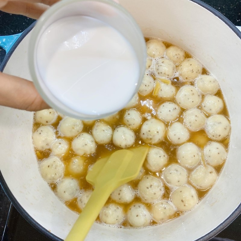 Bước 3 Nấu chè sắn mochi Chè sắn mochi