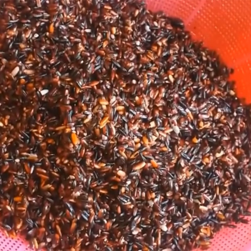 Bước 2 Nấu cơm Rượu nếp cẩm - nếp than