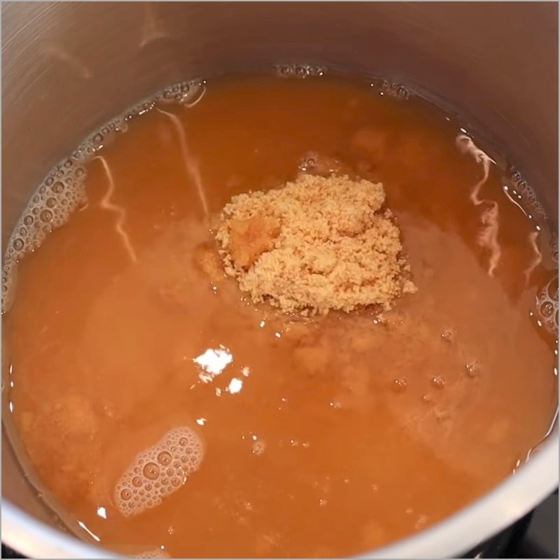 Bước 4 Nấu nước cốt dừa và nước đường Chè ba màu