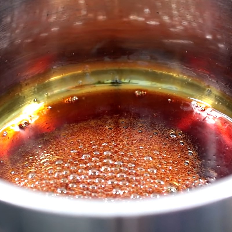 Bước 3 Nấu nước đường Mắm đu đủ