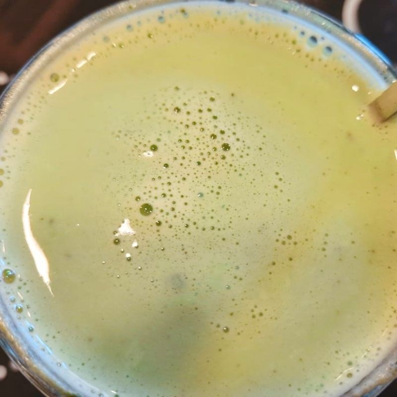 Bước 2 Pha matcha latte Matcha latte