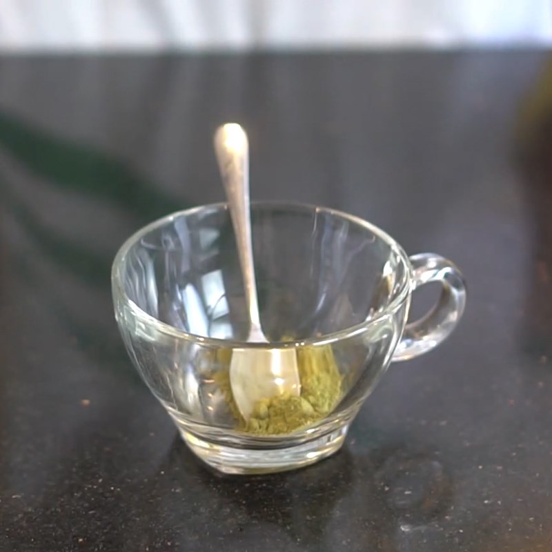 Bước 1 Pha matcha Matcha macchiato