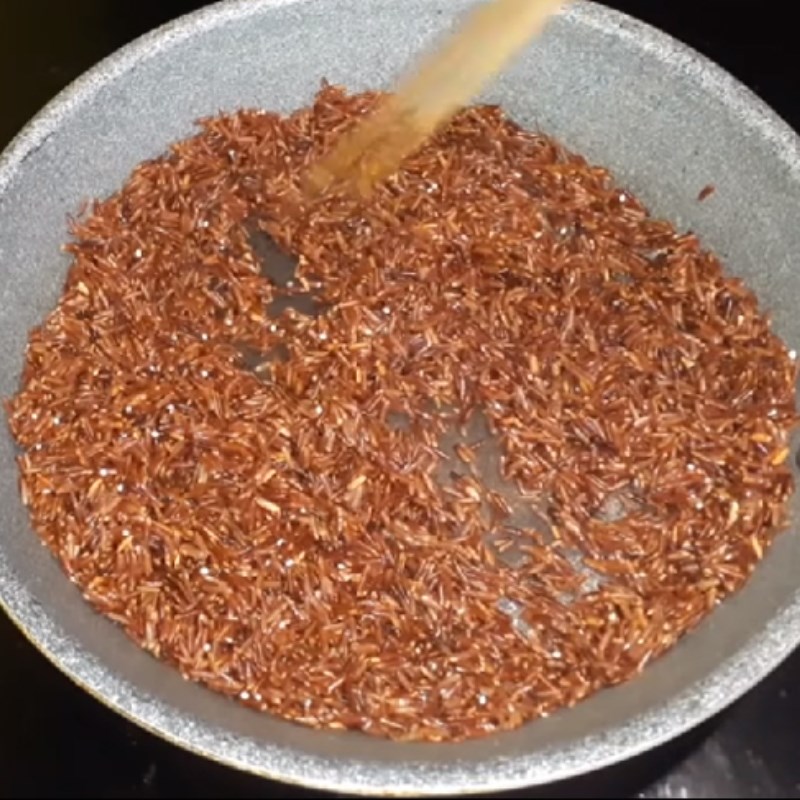 Bước 1 Rang gạo lứt Sữa gạo lứt