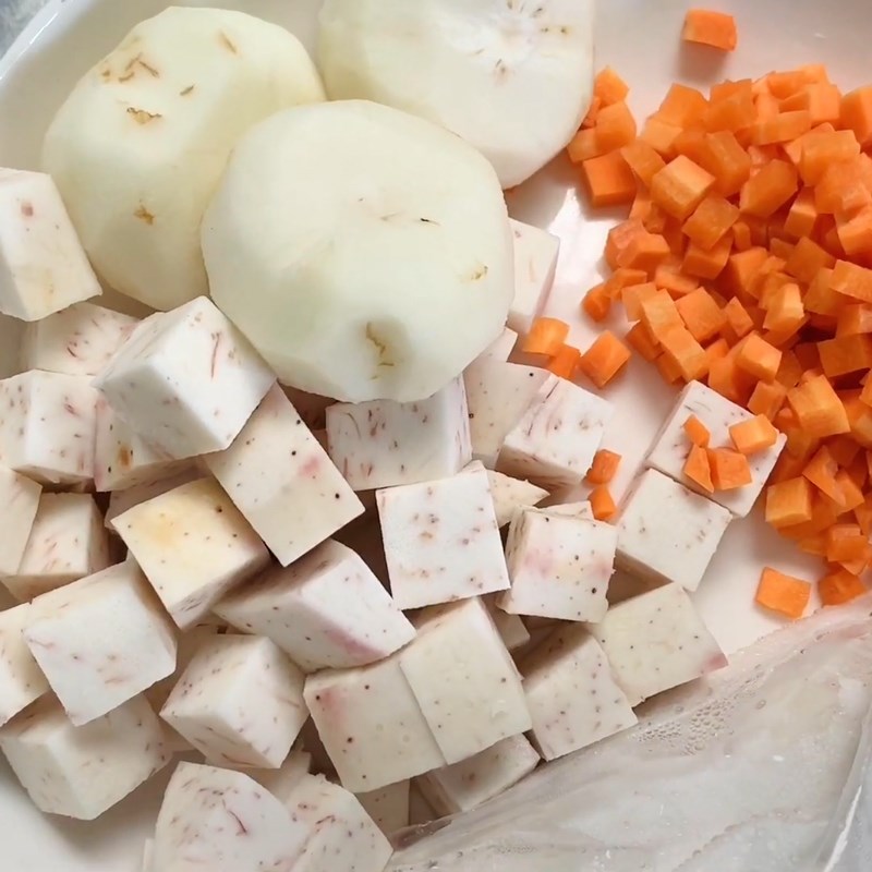 Bước 1 Sơ chế nguyên liệu Xôi trân châu