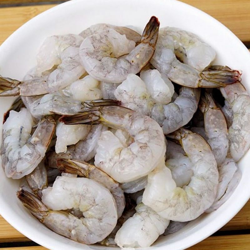 Bước 1 Sơ chế nguyên liệu Mì somen tôm