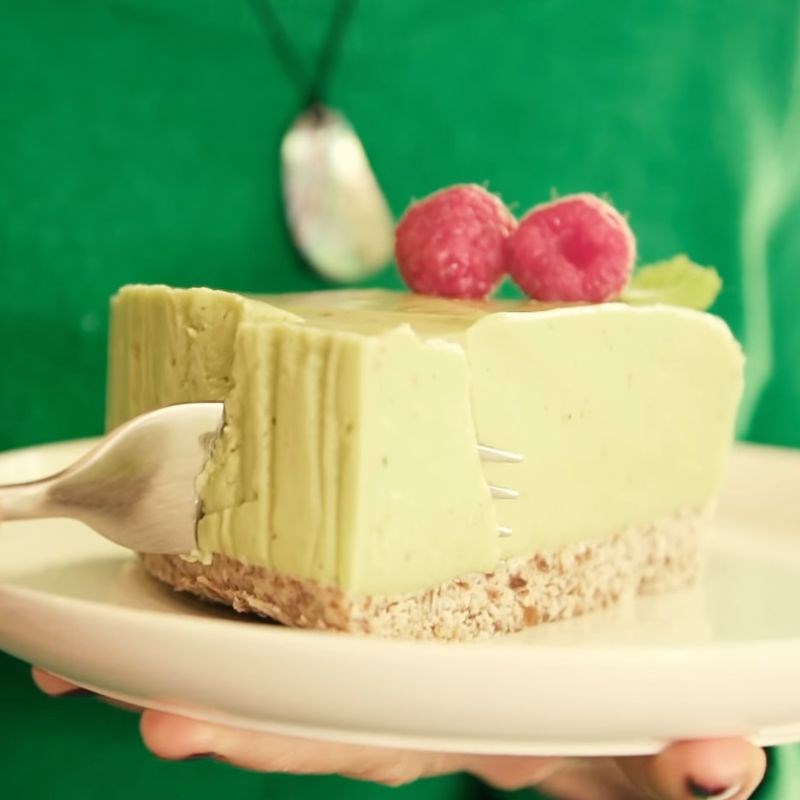 Bước 5 Thành phẩm Cheesecake bơ chanh dừa