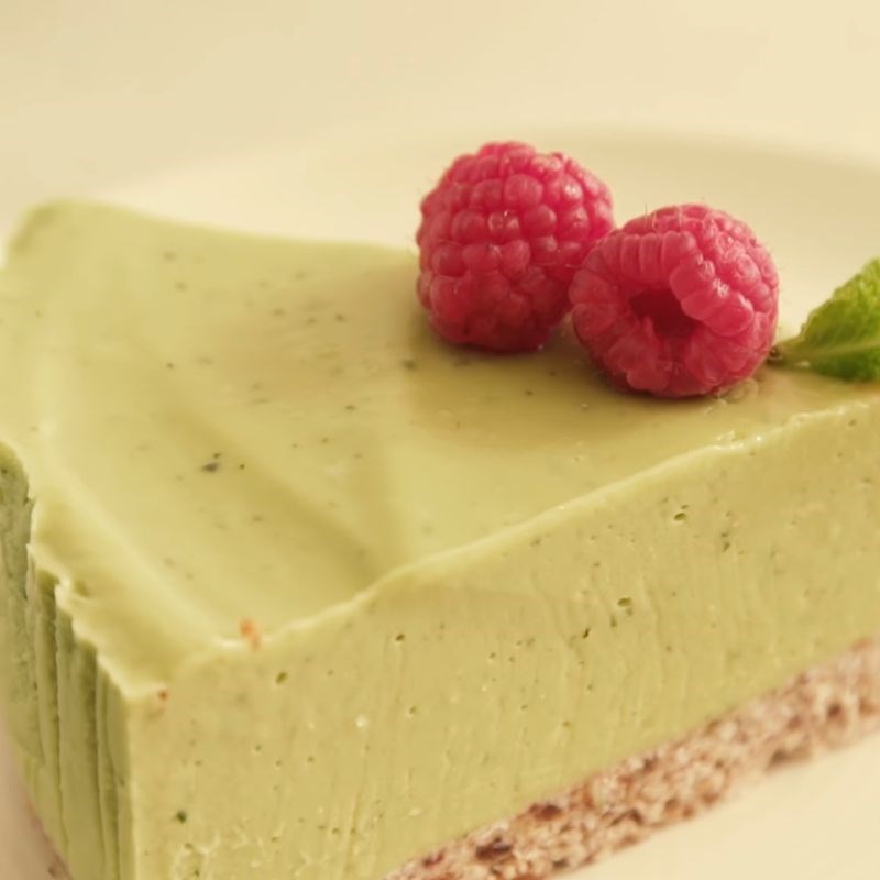 Bước 5 Thành phẩm Cheesecake bơ chanh dừa