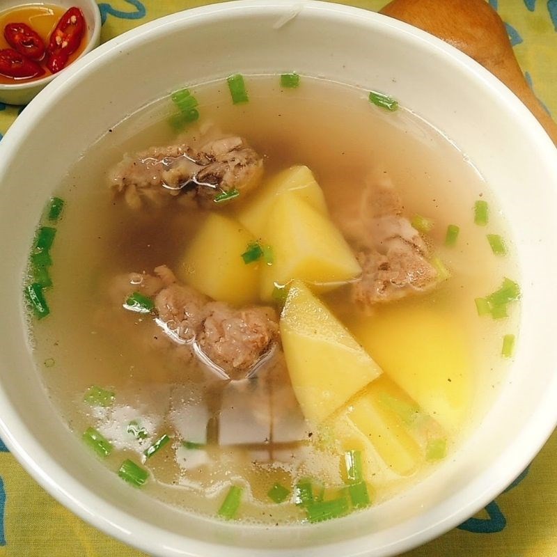 Bước 4 Thành phẩm Canh xương hầm khoai tây