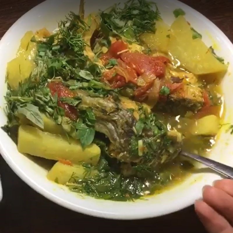 Bước 5 Thành phẩm Canh su hào cá chép